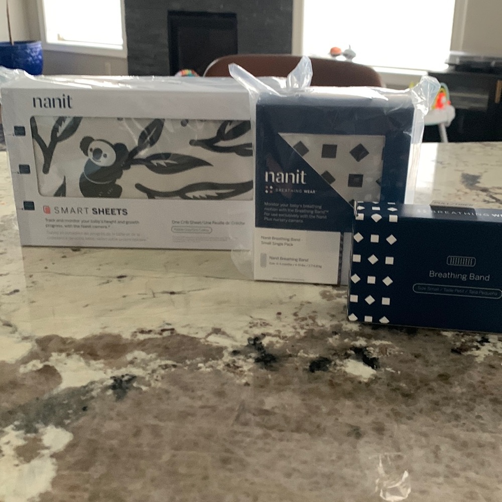 Nanit smart sheets and 2 breathing bands